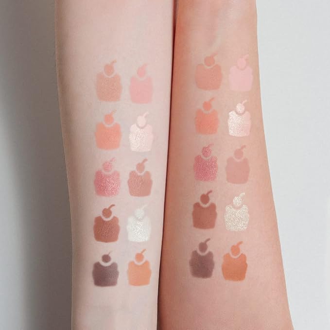 FreshO2 x Pony | Dessert Box Eyeshadow Palette |10 special colors| Made In Taiwan | Vegan Cruelty Free