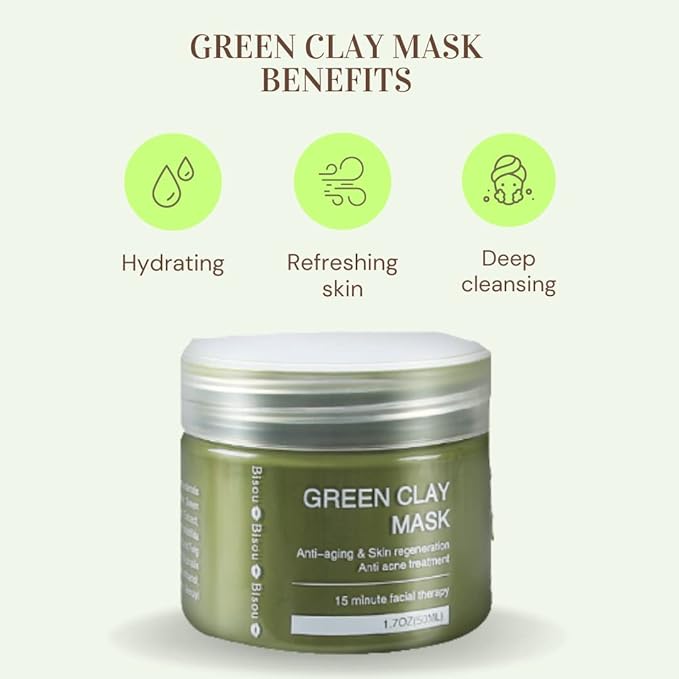 Clay, Dead Sea Mud & Charcoal Gel Face Mask Trio With Applicator, Deep cleansing Clay and Mask Applicator, Facial Therapy PH Balanced Hypo-allergenic