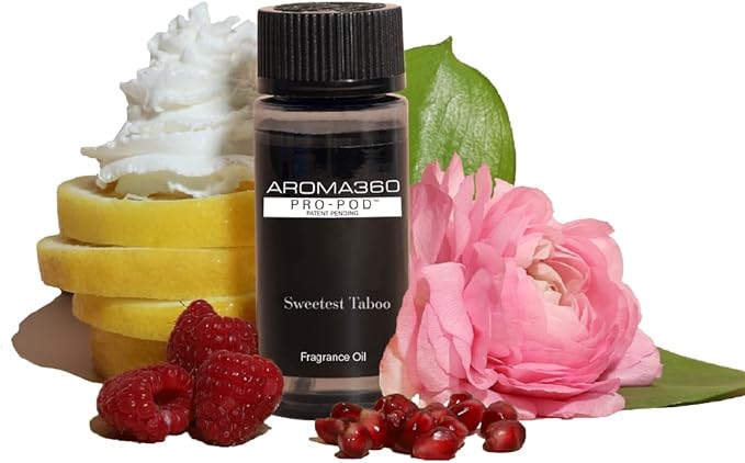 Aroma360 The Sweetest Taboo Pro Pod 50ML - Luxury Aromatherapy Scent Diffuser Oil - Hints of Lemon Crème, Pomegranates, & Raspberries - for Essential Oil Diffusers - for Home & Office
