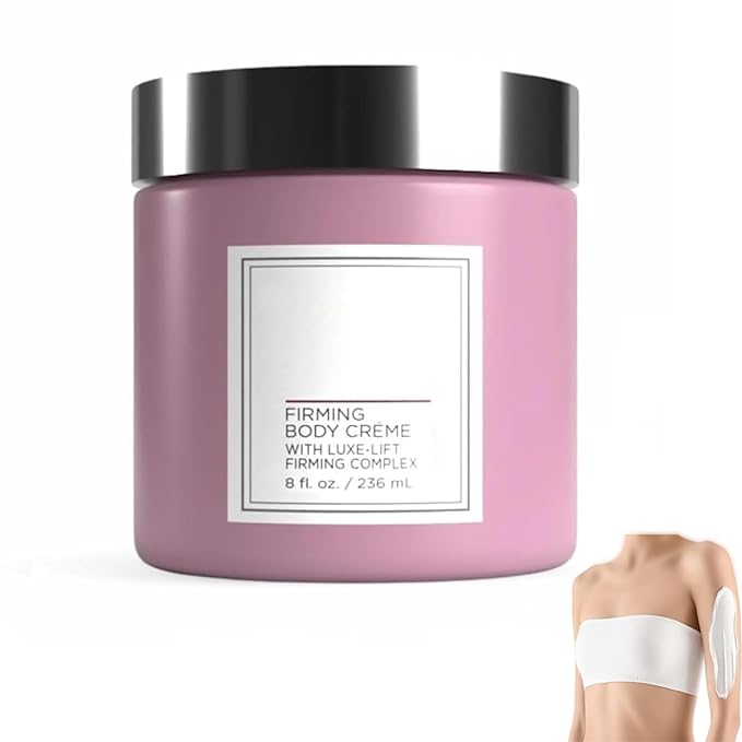 Champagne Lift Body Creme, Champagne Lift Hydrating Firming Body Cream for Crepey Skin, Targets Dry & Sagging Skin on Arms, Legs | Powered by Pink Pepperslim & Luxe-Lift Firming Complex - 8 oz.