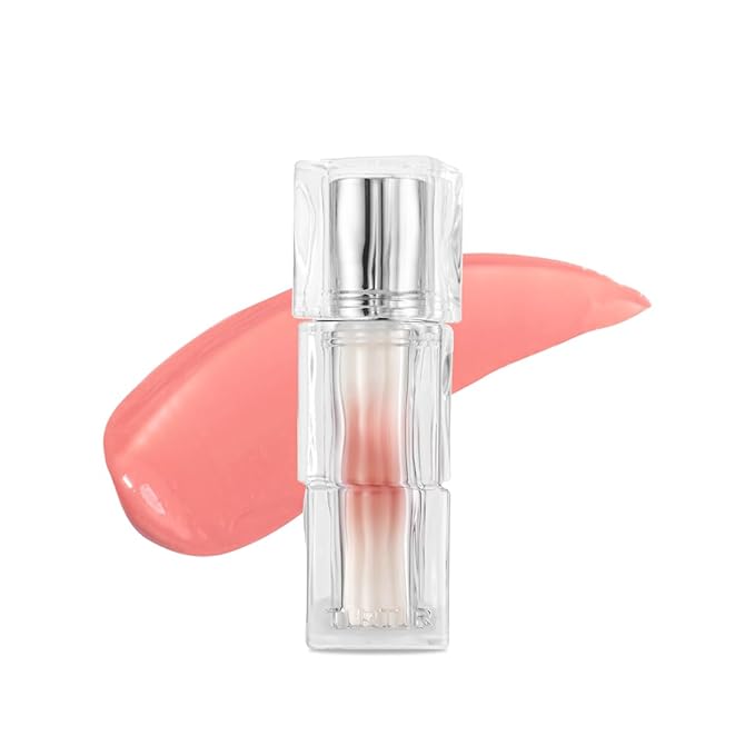 TIRTIR [*Mini Size Waterism Tinted Lip Gloss #23 Peachricot, 0.06 Fl Oz – Kiss Ready Lipgloss, 12H Long Lasting Non Sticky Natural Tinted Glow Korean Multiuse Cheek and Lip Tint for Women gift