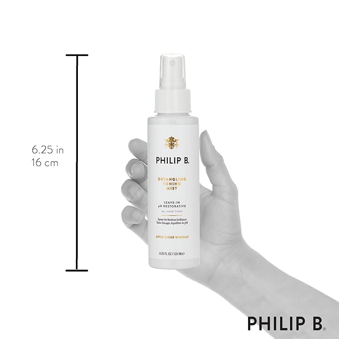 PHILIP B Detangling Toning Mist pH Restorative 4.23 oz. (125 ml) | Un-Tease Tangles, Leaves Hair Glossy, Smooth and Frizz-Free