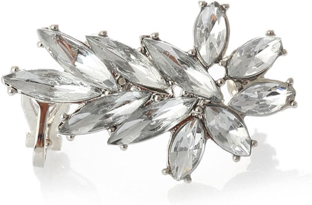 Boho Crystal Ear Climber Earrings Gold Crystal Studs Earrings Punk Rhinestone Ear Crawler Earrings CZ Ear Cuff Climbing Earrings Bridal Earrings Jewelry for Women and Girls