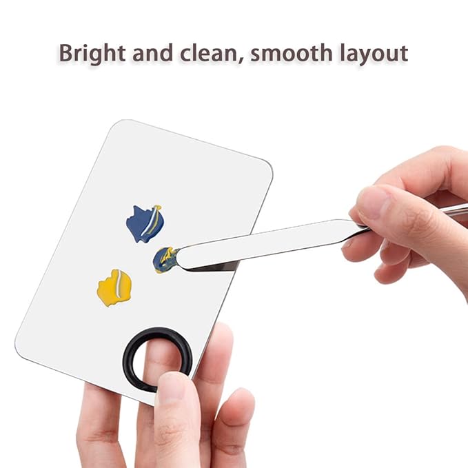 Korean Picasso Makeup Spatula Palette Set and Powder Puff for Liquid Foundation,Stainless Steel Mixing Spatula Scraper Artist Nail Art Stirring Makeup Tool