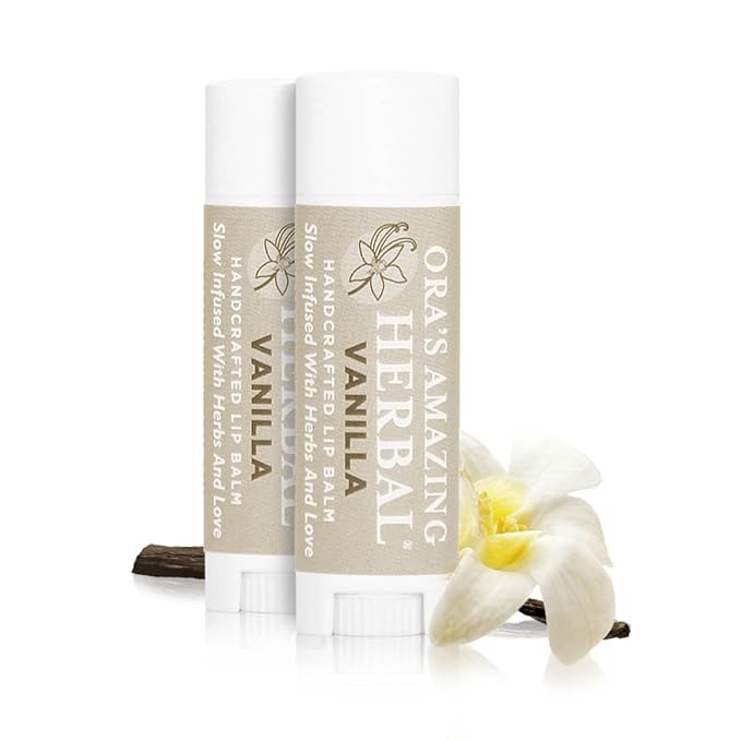 Soothing Natural Vanilla Lip Balm, Beeswax Lip Balm, Calendula Lip Balm, Dry Cracked Lips, Perioral Dermatitis, Organic Coconut Oil No Synthetic Fragrance