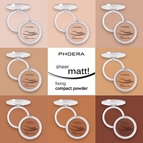 2 Pack Matte Face Powder, Control Oil Brighten Skin Color Cover Blemish Makeup Face Setting Loose Setting Powder Foundation。207-Sand