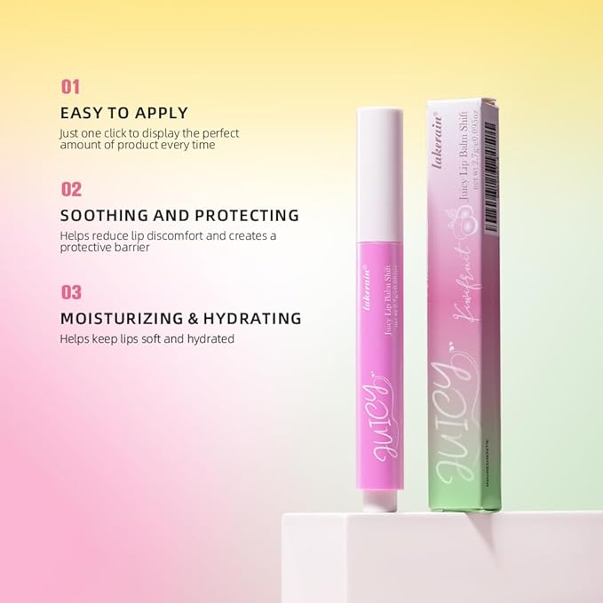Juicy Lip Balm Shift, Slick Click pH Color Changing Lipstick Hydrating & Moisturizing Color Changing Lip Gloss,Nourishing Lip Care,Lips Moisturizer,Plumping Non-Sticky Sheer Tinted Lip Balm (SET A)