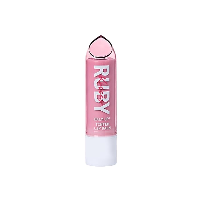 Ruby Kisses Balm Up Tinted Lip Balm, Non-Greasy Hydrating Formula, Nourishing Coconut Core & Vitamin E Infused, Lip Care with Natural Shine, Lightweight Sheer Color (Plum)