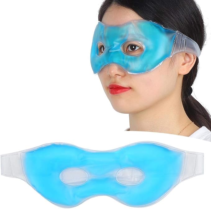 Cooling Eye,Reusable Anti-Fatigue Dark Circles Cold & Hot Compress Sleeping Eye Ice Cooling Eye