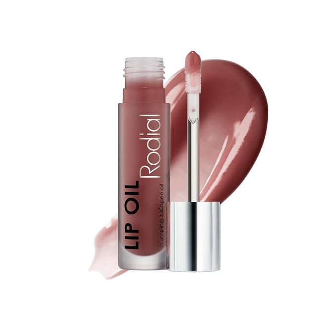 Rodial Plumping Collagen Lip Oil Wild Plum 0.13fl.oz, Vegan Collagen-Infused Lip Oil with Macadamia and Jojoba Oil, Deep Hydration for Fuller-Looking Pout, Ultra-Nourishing Formula for Silky Lips