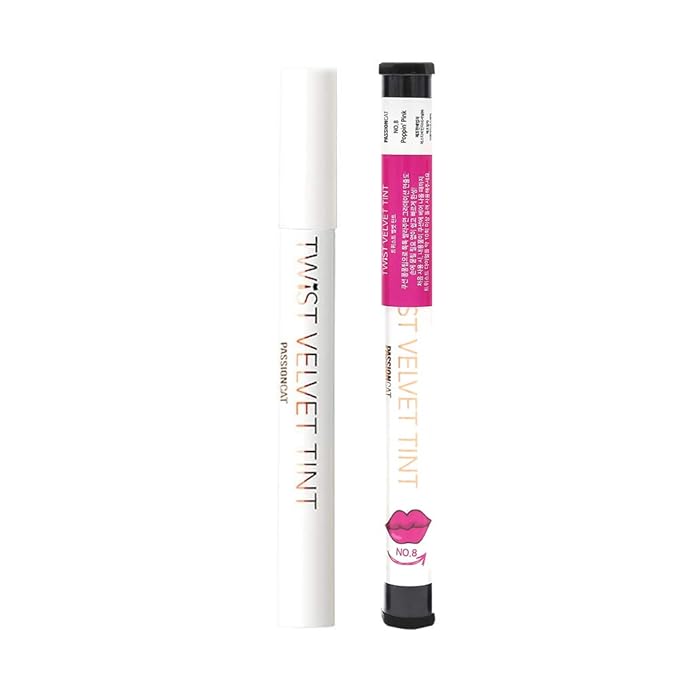 PASSIONCAT Long Lasting Lip Stain for Lips and Cheek Tint | High Pigment Color | lightweight Matte Finish | Weightless | Full Coverage | Twist Velvet Tint #8 (No.8)