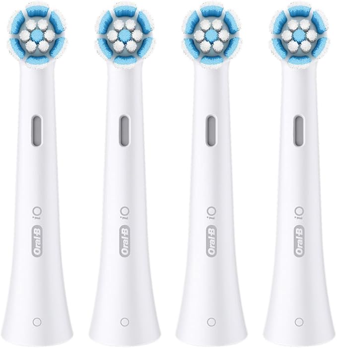Oral-B iO Series Gentle Care Electric Toothbrush Replacement Brush Heads for an Oral-B Electric Toothbrush, 4 Count, White
