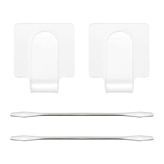 yueton 2SET Handheld Square Color Palette Acrylic Color Palette Beauty Color Palette Beauty Concealer Plate Liquid Foundation Color Palette Nail Art Transparent Palette for Makeup Foundation