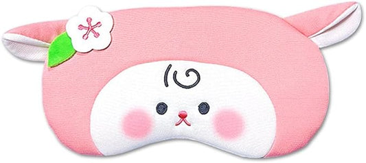 PERFECTSIGHT Sheep Sleep Eye Masks, Cute Plush Sleep Eye Cover Lightweight Adjustable Eyeshade Faux Fur Mask Cover for Women Men Sleep Travel Nap (Pink Sheep)