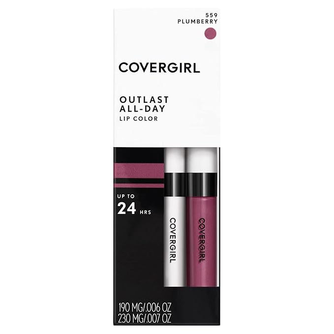 COVERGIRL Outlast All-Day Lip Color With Topcoat, Plum Berry