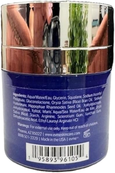 Evme Night Glow Crème – Hydrating Gel-to-Cream Moisturizer with Squalane, Sea Buckthorn & Vitamin C – Dermatologist-Tested, Fragrance-Free for Sensitive, Reactive Skin – Supports Healthy Skin Barrier