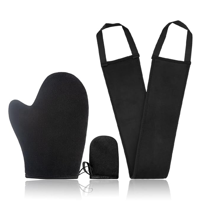 Tanning Mitts Self Tanner Mitt - KELILO Self Tanning Mitt Applicator 3 in 1, Self Tan Mit Self Tanning Glove for Self Tan Mitt, Self Tan Glove Self Tanner Glove Fake Tan Mit Sunless Tanner Mitt