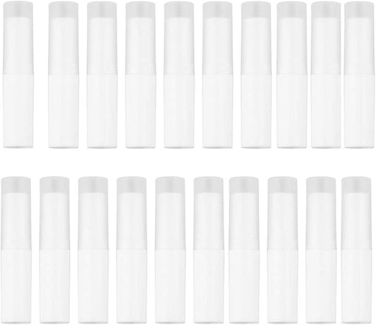 24PCS/4g White Empty Lipstick Lip Balm Balms