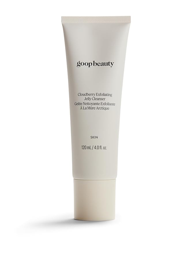 goop Beauty Exfoliating Jelly Cleanser | Face Wash to Clean & Smooth Skin | Squalane, Kakadu Plum, & Vitamin C | Moisturizes & Soothes Skin | Paraben & Silicone Free | 4 fl oz