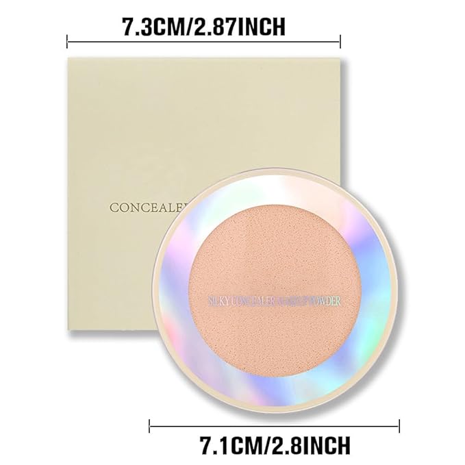 Oil Control Face Pressed Powder, Ultra-Fine Lightweight Face Powder, Soft-focus Matte Finish, Sheer Coverage, Lasting Oil Control, Natural (03#)