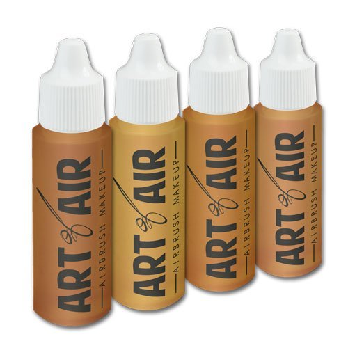 4pc MEDIUM complexion Professional Airbrush Cosmetic Makeup Set 2 oz