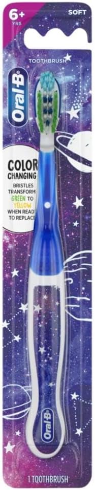 Oral-B Cross Action Kids Toothbrush, Soft Bristles, Ages 6+, 1 count
