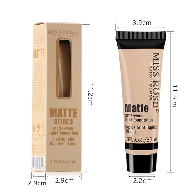 2 Pack Liquid Foundation Cream for Face Makeup,Durable