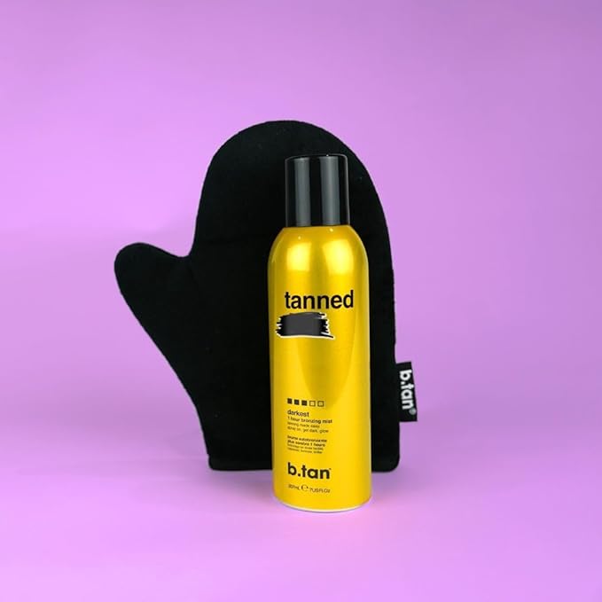 b.tan Self Tanner Bronzing Mist | Fast, 1 Hour Express Sunless Tanning Spray, No Fake Tan Smell, Dark Bronzing Glow, Face & Body, No Added Nasties, Vegan & Cruelty Free, 7 Fl Oz