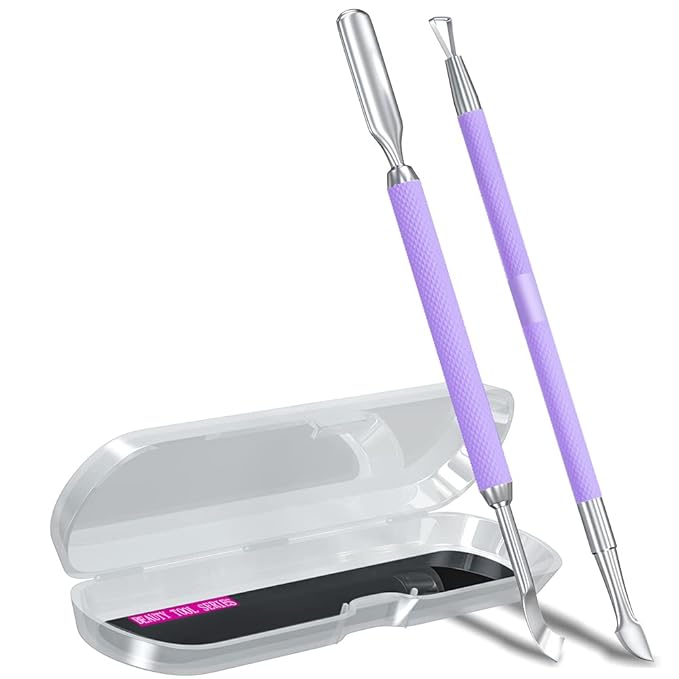 2PCS Metal Lavender/Taro Purple Cuticle