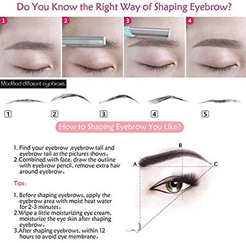 Eyebrow Razor 9 Pack, Precision Facial Hair Trimmer for Women, Eyebrow Shaper Facial Razor for Men