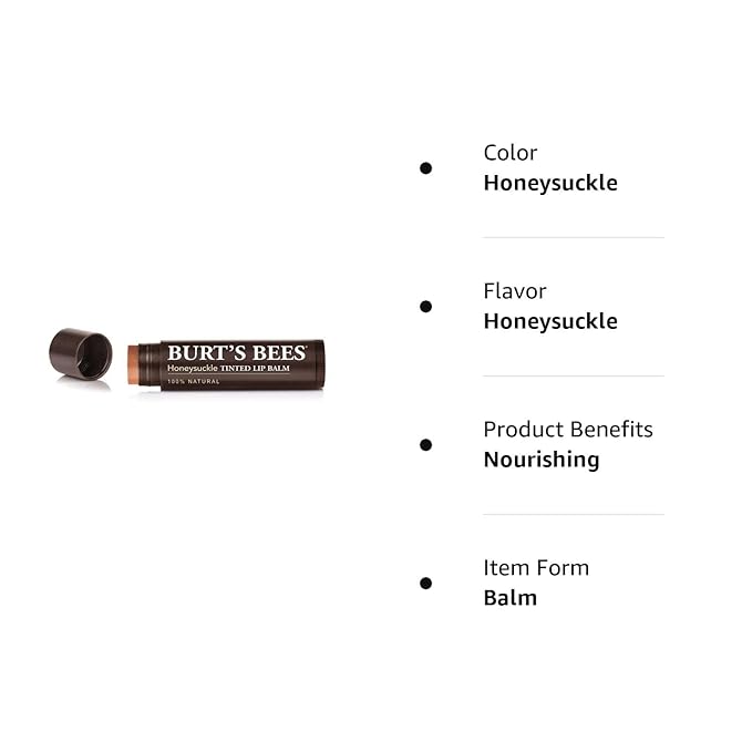Burts Bees Tinted Lip Balm, Honeysuckle,