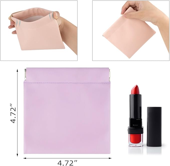4 pcs cosmetic bag snap