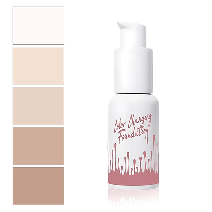 Color Changing Foundation Liquid, Skintone Matching Foundation, Full