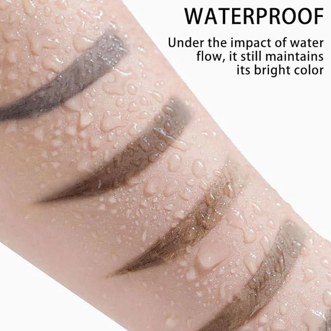 2pcs Light Brown Tattoo Eyebrow Gel Tinting, Waterproof & Transfer-proof for Fuller Brows, Suitable for All Skin Types (Light Brown, 2Pcs)