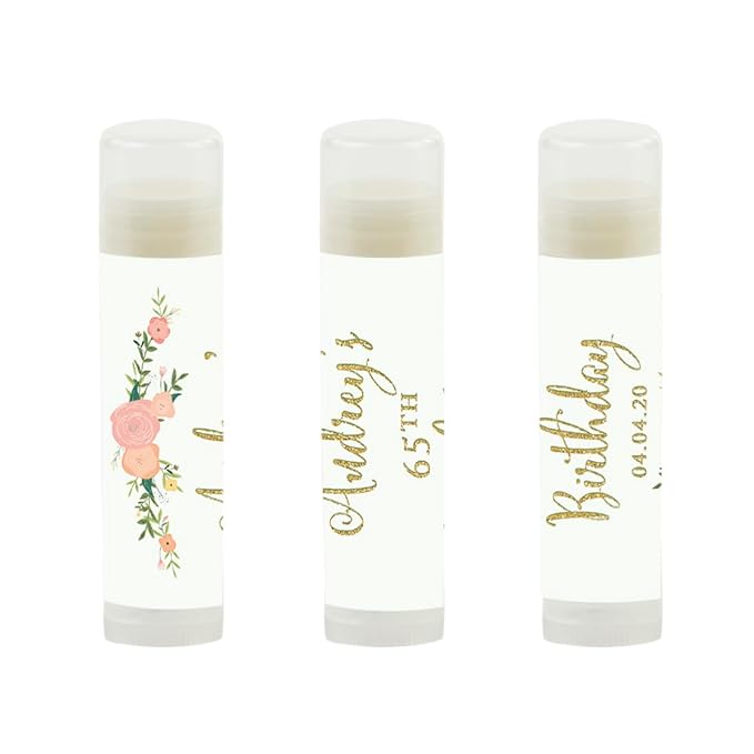 Andaz Press Personalized Milestone Birthday Party Florals,