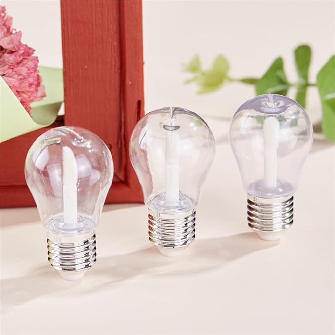 COSIDEA 30PCS Empty lamp bulb lip gloss tube 6ml lipgloss tubes container 0.2oz lip tint containers