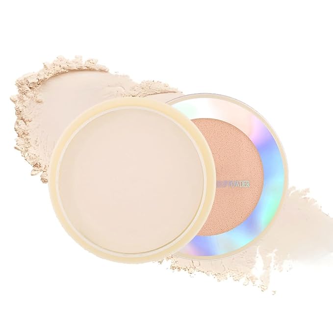 Oil Control Face Pressed Powder, Ultra-Fine Lightweight Face Powder, Soft-focus Matte Finish, Sheer Coverage, Lasting Oil Control, Light Skin Tone(02#)