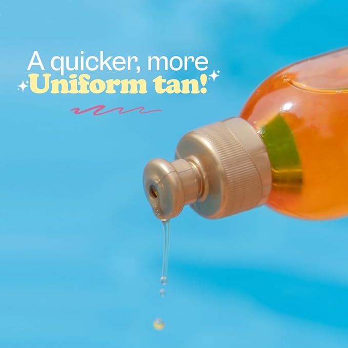 D'Luchi Carrot Tanning Oil with Cinnamon, Vitamin E & Collagen, High Natural Beta-Carotene Tanning Accelerator SPF 4 Suntan Oil, 8.45 Oz