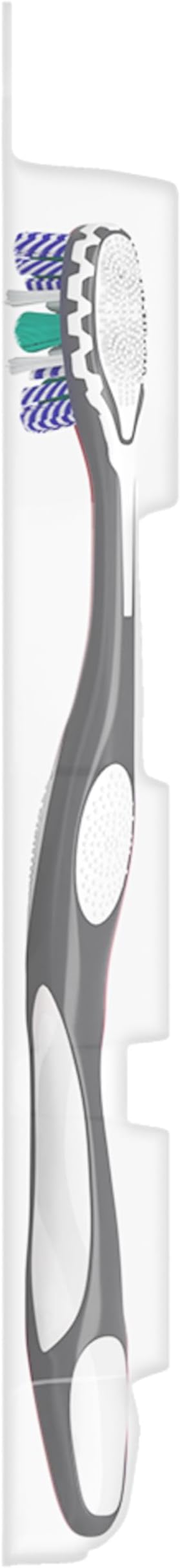 Colgate 360 Optic White Advanced Whitening Toothbrush, Adult Medium Toothbrush with Whitening Cups, Helps Whiten Teeth and Removes Odor Causing Bacteria, 2 Pack