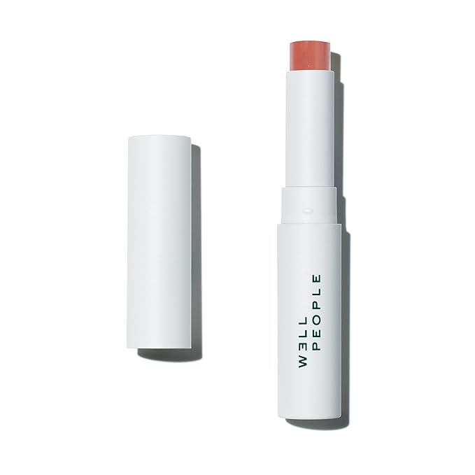 Well People Lip Butter SPF 15 Tinted Balm, Hydrating Lip Balm For Sun Protection & A Hint Of Color, Infused With Zinc, Vegan & Cruelty-free, Peach