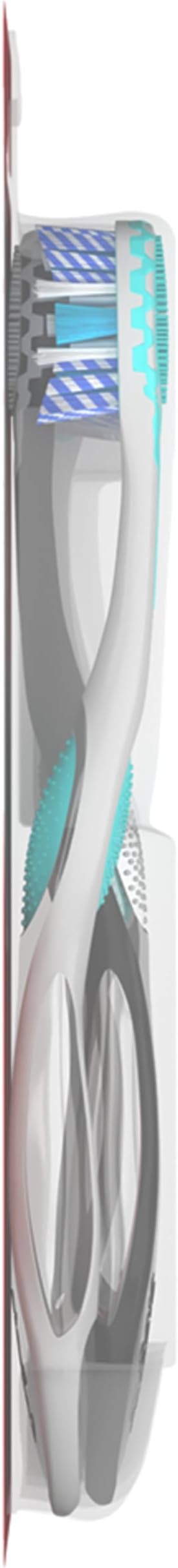 Colgate 360 Advanced Optic White Whitening Toothbrush with Tongue Cleaner, Soft, 4 Count