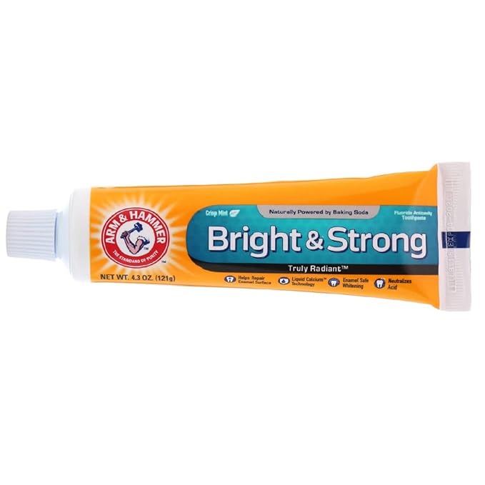 Arm & Hammer Toothpaste Truly Radiant Bright & Strong 4.3 Ounce (127ml) (3 Pack)