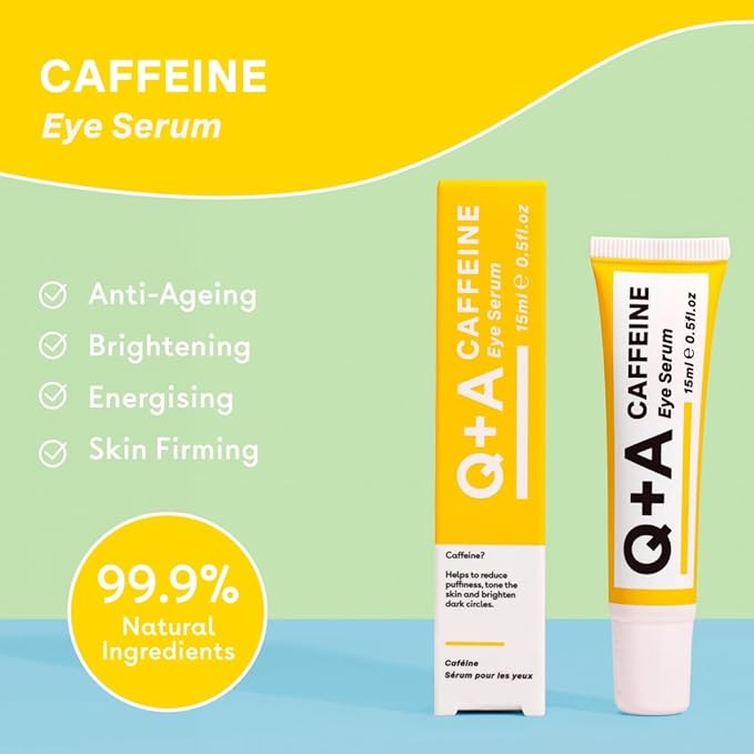 Caffeine Eye Serum. An eye serum to boost circulation and de-puff the under eye area. 15ml/0.5fl.oz