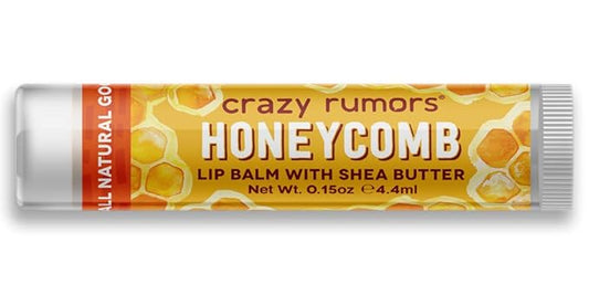 Crazy Rumors Honeycomb Lip Balm. 100% Plant-Based,