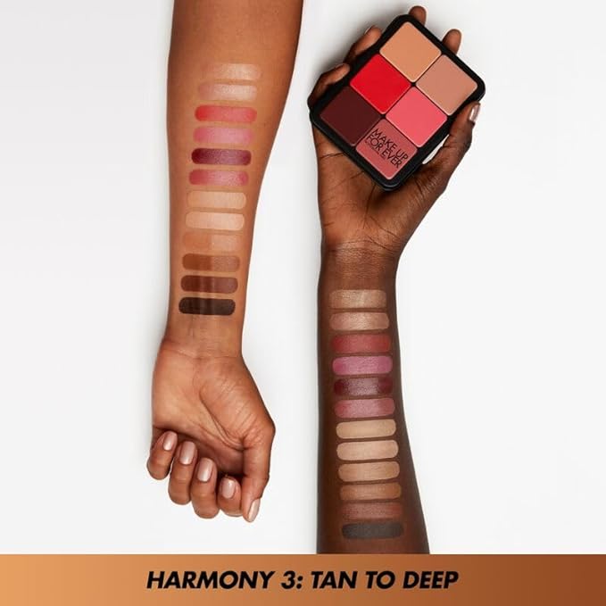 HD Skin Face Essentials Palette with Highlighters - Tan to Deep - Harmony 3 by Make Up For Ever for Women for Face and Cheek