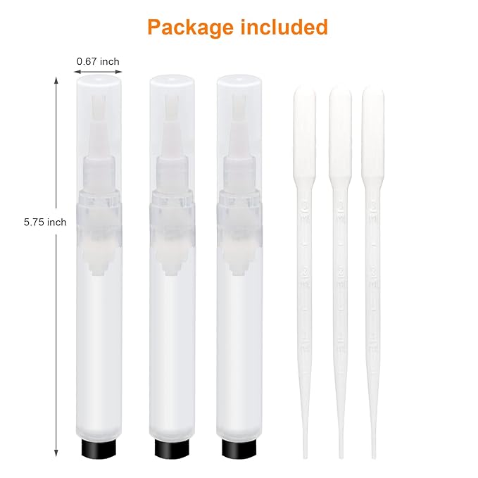 3-Pack 6ml Real Refillable Cuticle