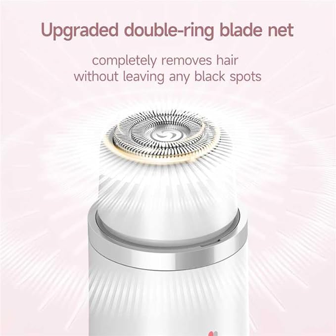 Bikini Trimmer for Women Electric Razors for Women, Double Head Dual Purpose, IPX7 Waterproof Hair Razor, Ceramic Blade Hair Trimmer Wet & Dry Use,Womens Painless Electric Shaver for Facial and Body