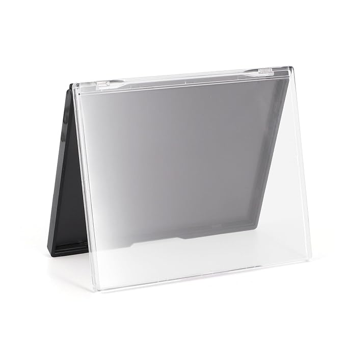 Magnetic Makeup Palette with Clear Top, 5 Pack Empty Eyeshadow Palettes depots Travel Storage Box for DIY Cosmetics Bronzer Highlights Powder (Small Palette - 4.8" x 4")