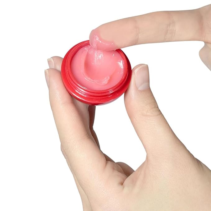 PS.PRETTYSKIN Moisturizing Korean Vegan Lip Balm 0.31oz. (9g) Smooth, Soft Texture, Hydrating, Natural Shine, Glossy (Cherry)