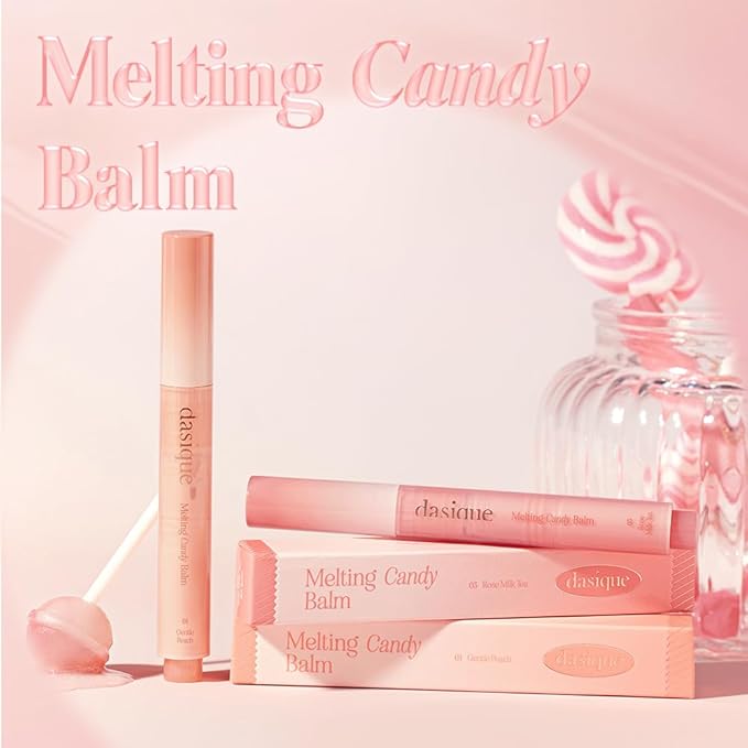 Dasique Melting Candy Balm (#04 Nudy Fig) | Glossy Balm | Moisturizing | For dry Lips | Vegan